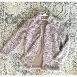 Bishop + Young Fuzzy Cardigan Sweater Jacket Grey Size XS